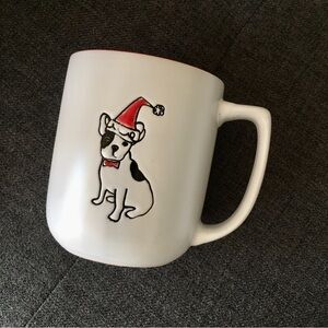Dog in Santa Hat Holiday Coffee Mug, 15 oz